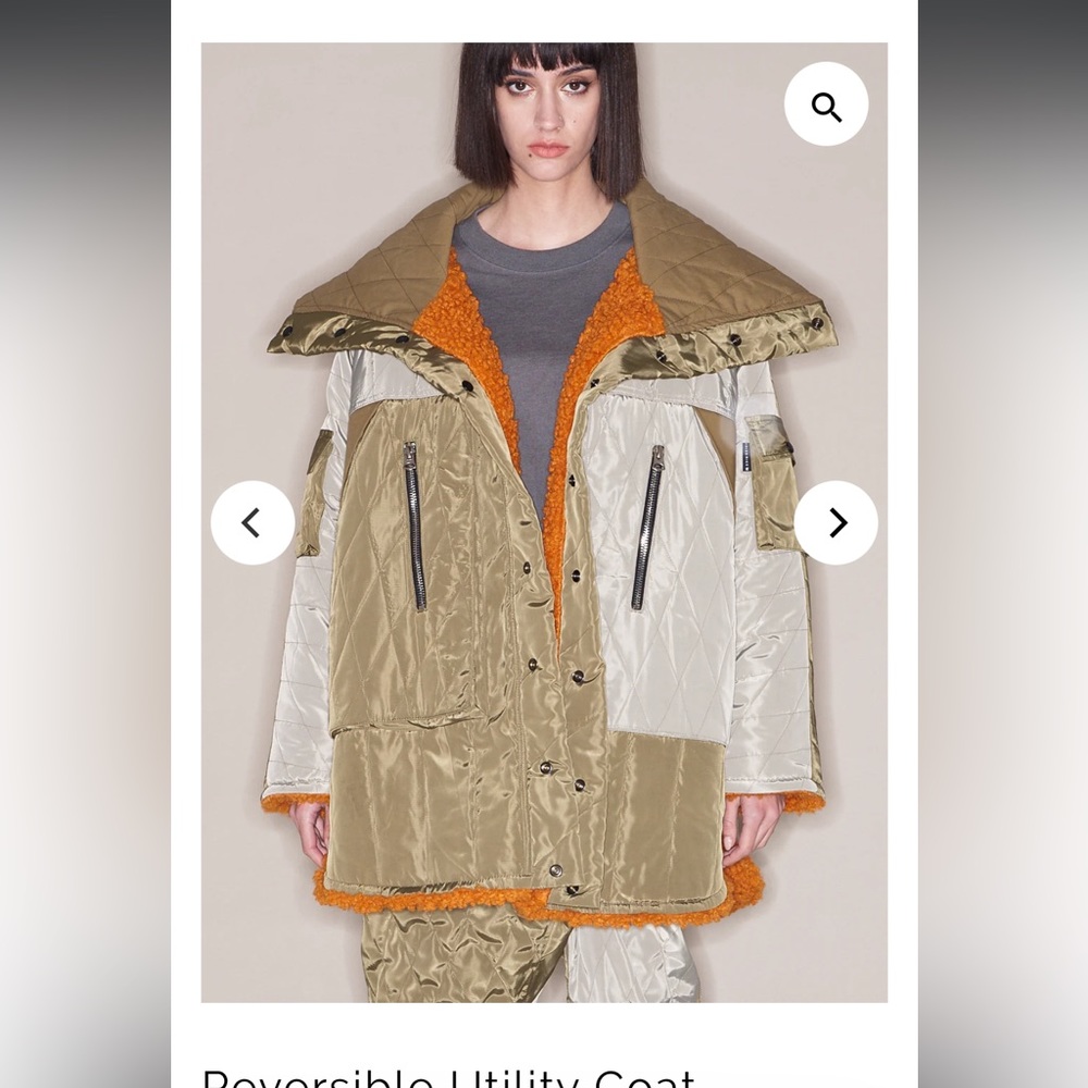 Fried Rice NYC Designer Reversible Utility Coat RARE - Picture 2 of 7